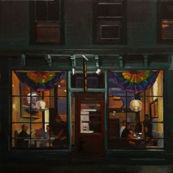 Cafe Heaven, Oil On Canvas, 20" X 20"