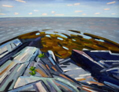 Ebb Tide At Trundy Point, Oil On Canvas, 12" X 16"