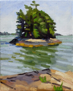 Googin's Island, Oil On Canvas, 10" X 8"