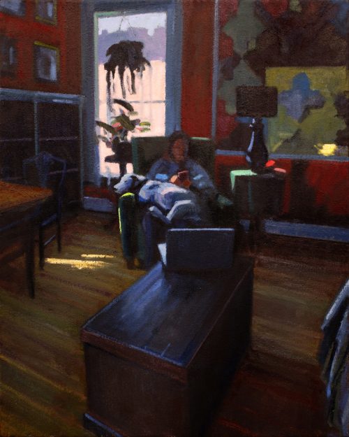 Lapdog, Oil On Canvas, 20" X 16"