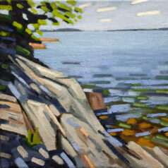 Little John Island High Tide, Oil On Canvas, 12" X 12"