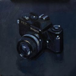Nikon, Oil On Canvas, 8”x8”
