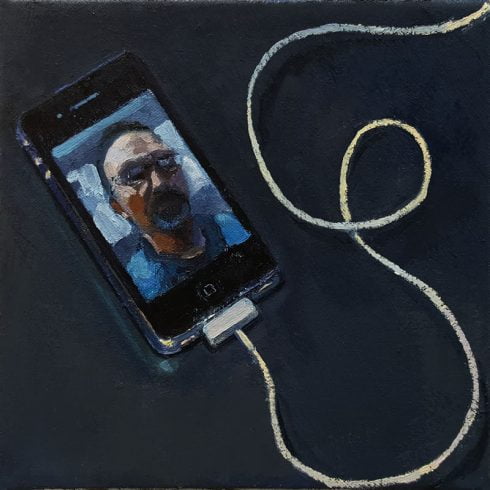 Selfie, Oil On Canvas, 8” X 8”