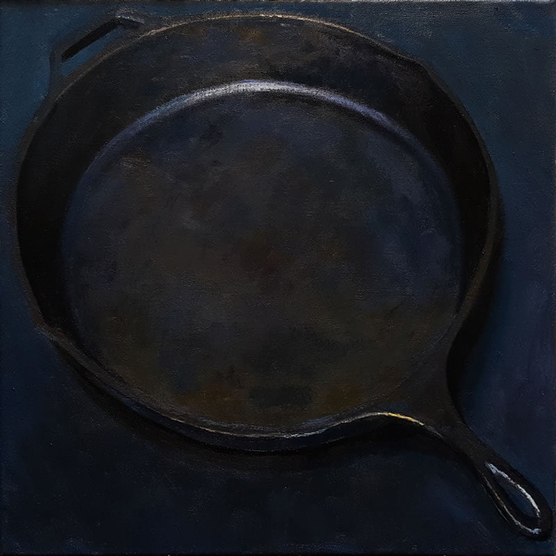 Two Handled, Oil on Canvas, 16” x 16”